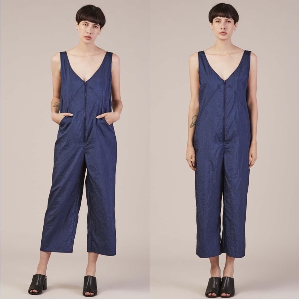 Rachel Comey Blue Nylon Bender Jumpsuit
